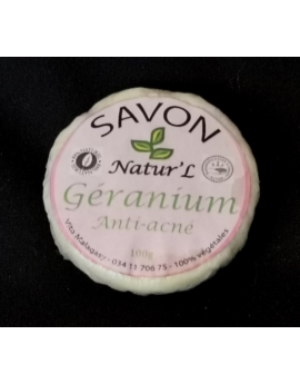 Savon Géranium – Anti-acnés 100%naturel