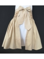 Tablier smocks en coton beige