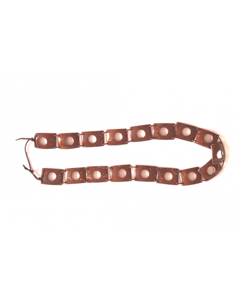 Ceinture en noix de coco montée sur cordon