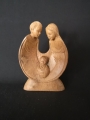 Statuette Sainte Famille en bois