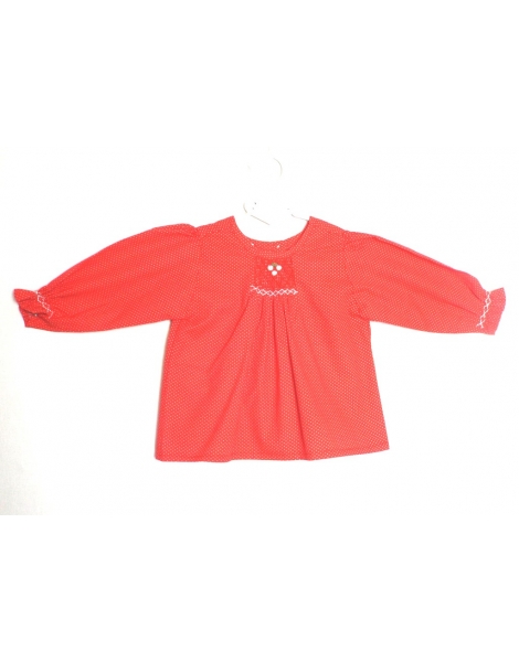 Blouse smocks manches longues 2 ans