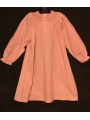 Chemise de nuit smocks en coton finette rose