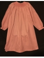 Chemise de nuit smocks en coton finette rose