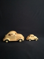 Voiture WW Coccinelle miniature en bois décoration