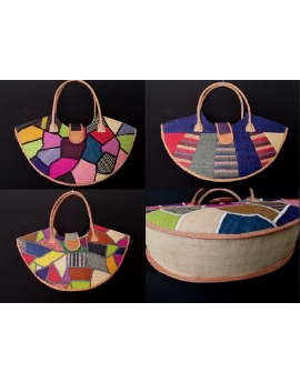 Sac de plage Dame Pirogue en raphia