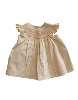 Brassière en coton beige champagne