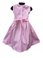 Robe smocks sans manches en coton roses