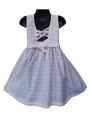 Robe smocks sans manches en coton imprimé rose