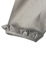 Robe smocks manches longues col Pierrot en coton piqué bleu ciel
